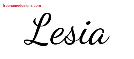 Lively Script Name Tattoo Designs Lesia Free Printout Lively Script Name Tattoo Designs Lesia Free Printout