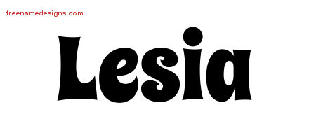 Groovy Name Tattoo Designs Lesia Free Lettering