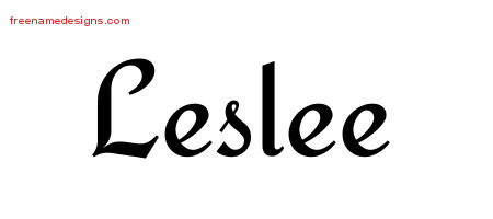 Calligraphic Stylish Name Tattoo Designs Leslee Download Free