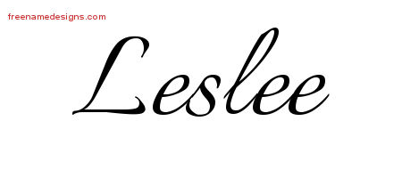 Calligraphic Name Tattoo Designs Leslee Download Free