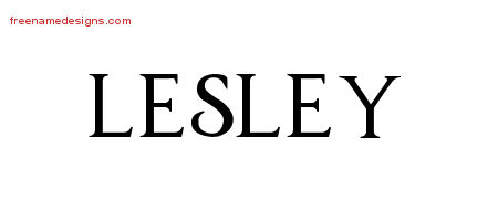 Regal Victorian Name Tattoo Designs Lesley Graphic Download
