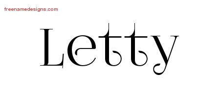 Vintage Name Tattoo Designs Letty Free Download