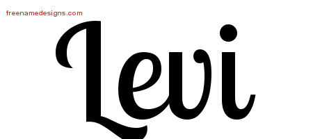 Handwritten Name Tattoo Designs Levi Free Printout