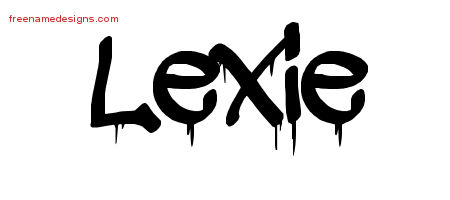 Graffiti Name Tattoo Designs Lexie Free Lettering