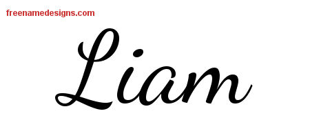 Lively Script Name Tattoo Designs Liam Free Download