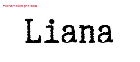 Typewriter Name Tattoo Designs Liana Free Download