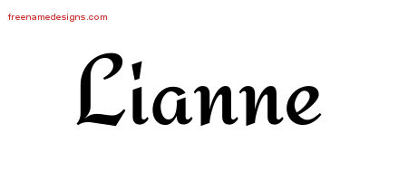 Calligraphic Stylish Name Tattoo Designs Lianne Download Free Calligraphic Stylish Name Tattoo Designs Lianne Download Free