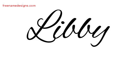 Cursive Name Tattoo Designs Libby Download Free