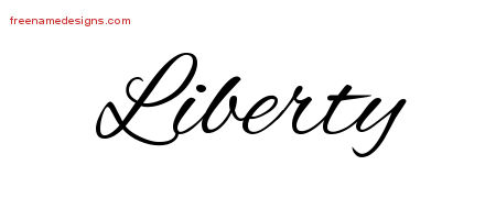 Cursive Name Tattoo Designs Liberty Download Free