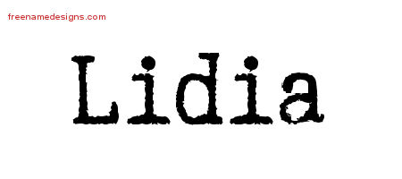 Typewriter Name Tattoo Designs Lidia Free Download