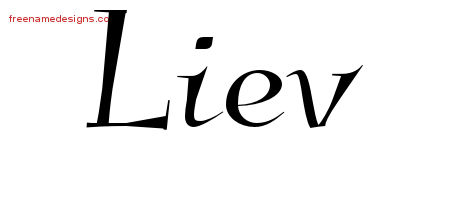 Elegant Name Tattoo Designs Liev Download Free