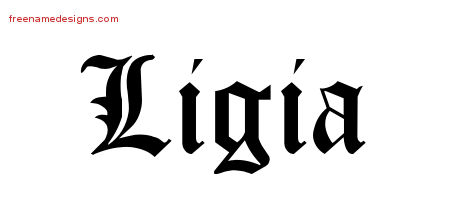 Blackletter Name Tattoo Designs Ligia Graphic Download