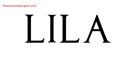 Regal Victorian Name Tattoo Designs Lila Graphic Download