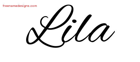 Cursive Name Tattoo Designs Lila Download Free
