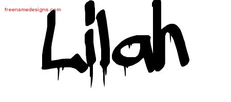 Graffiti Name Tattoo Designs Lilah Free Lettering