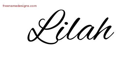 Cursive Name Tattoo Designs Lilah Download Free