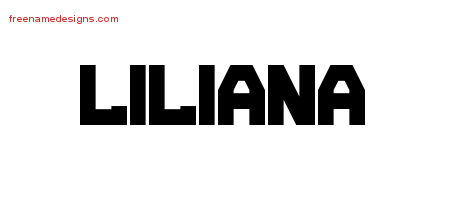 Titling Name Tattoo Designs Liliana Free Printout