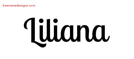 Handwritten Name Tattoo Designs Liliana Free Download