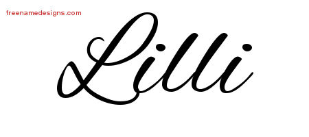 Cursive Name Tattoo Designs Lilli Download Free