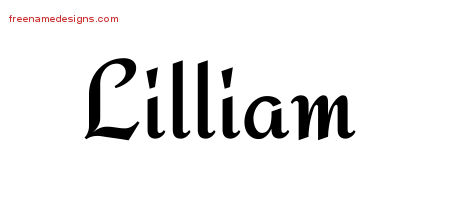 Calligraphic Stylish Name Tattoo Designs Lilliam Download Free Calligraphic Stylish Name Tattoo Designs Lilliam Download Free