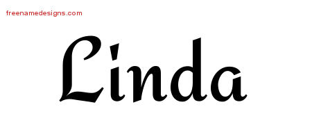 Calligraphic Stylish Name Tattoo Designs Linda Download Free