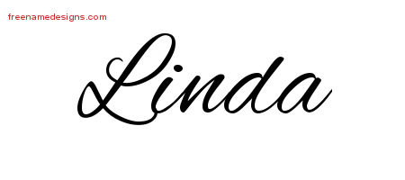 Cursive Name Tattoo Designs Linda Download Free