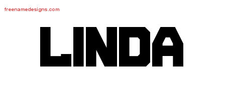Titling Name Tattoo Designs Linda Free Printout