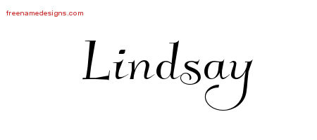 Elegant Name Tattoo Designs Lindsay Download Free