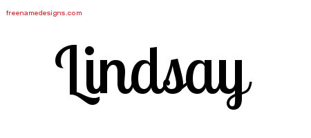 Handwritten Name Tattoo Designs Lindsay Free Download