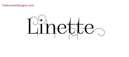 Decorated Name Tattoo Designs Linette Free