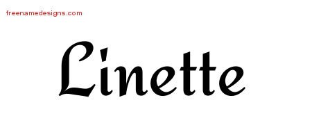 Calligraphic Stylish Name Tattoo Designs Linette Download Free Calligraphic Stylish Name Tattoo Designs Linette Download Free