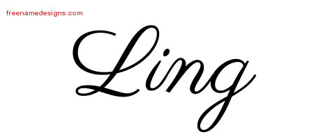Classic Name Tattoo Designs Ling Graphic Download
