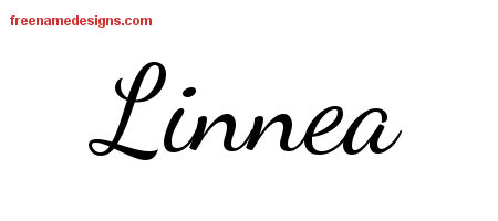 Lively Script Name Tattoo Designs Linnea Free Printout