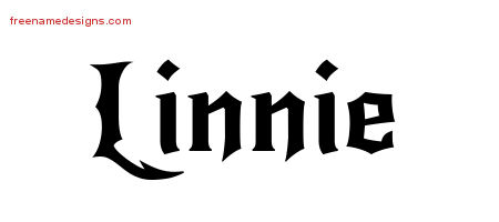 Gothic Name Tattoo Designs Linnie Free Graphic