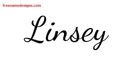 Lively Script Name Tattoo Designs Linsey Free Printout
