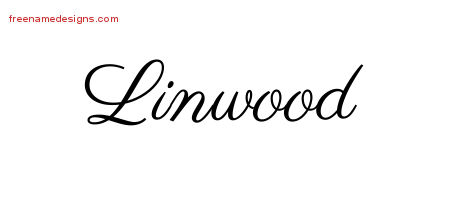 Classic Name Tattoo Designs Linwood Printable