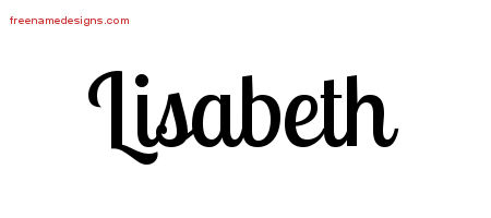 Handwritten Name Tattoo Designs Lisabeth Free Download