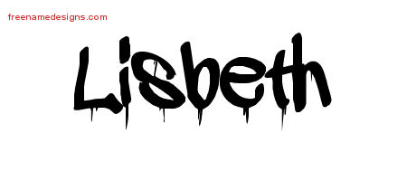 Graffiti Name Tattoo Designs Lisbeth Free Lettering