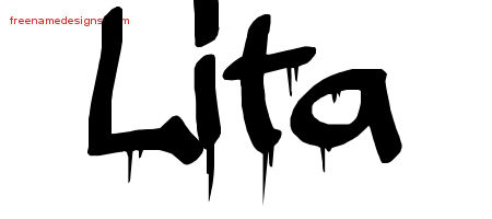 Graffiti Name Tattoo Designs Lita Free Lettering
