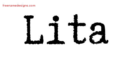 Typewriter Name Tattoo Designs Lita Free Download