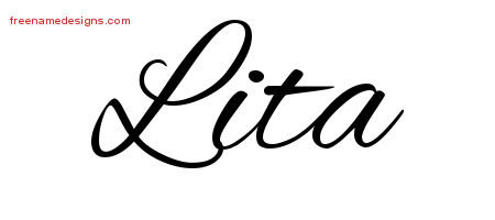Cursive Name Tattoo Designs Lita Download Free