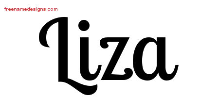 Handwritten Name Tattoo Designs Liza Free Download