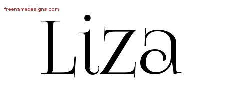 Vintage Name Tattoo Designs Liza Free Download