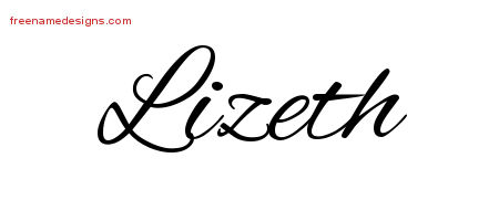 Cursive Name Tattoo Designs Lizeth Download Free