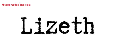 Typewriter Name Tattoo Designs Lizeth Free Download