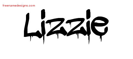 Graffiti Name Tattoo Designs Lizzie Free Lettering