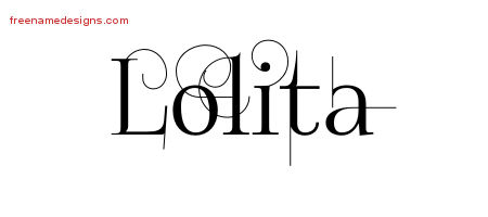 Decorated Name Tattoo Designs Lolita Free