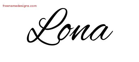 Cursive Name Tattoo Designs Lona Download Free