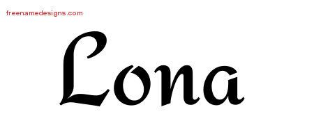 Calligraphic Stylish Name Tattoo Designs Lona Download Free