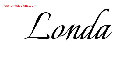 Calligraphic Name Tattoo Designs Londa Download Free